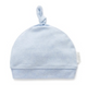 Purebaby Solid Blue Knot Hat