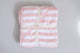 Purebaby Pink Striped Hooded Towel