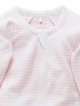 Purebaby Light Pink Stripe Growsuit