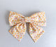 Simply Ellie Large Pink and Orange Floral Bow