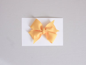 Simply Ellie Solid Yellow Ribbon Bow