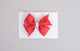 Simply Ellie Red & White Moonstitch Bow