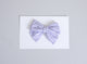 Simply Ellie Purple Gingham Cotton Bow