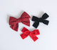 Simply Ellie Red Buffalo Check Cotton Bow