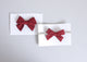Simply Ellie Red Buffalo Check Cotton Bow