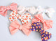 Simply Ellie Multicolored Floral Cotton Bow