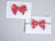 Simply Ellie Red Snowflake Cotton Bow