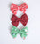 Simply Ellie Red Snowflake Cotton Bow