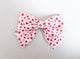 Simply Ellie Large Pink and Red Heart Bow