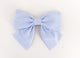 Simply Ellie Large Blue and White Striped Bow