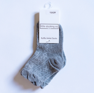 Little Stockings Co Gray Anklet Sock