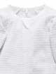 Purebaby Gray Stripe Growsuit