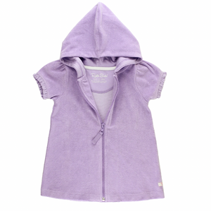 Ruffle Butts Lavender Terry Full Zip Cover-up