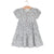 City Mouse Studio - Puff Sleeve Henley Dress- Calico Floral- Robin's Egg